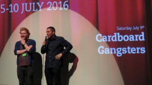 Regisseur Mark O'Connor und Produzent Richard Bolger mit ihrem Film "Cardborad Gangsters"