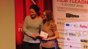 "The One Minute Film Festival" für "Something borrowed", Regisseurin Carolyn Wagner (r)