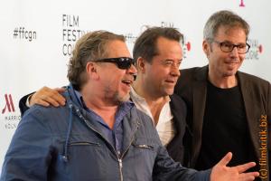 Drei der Hauptdarsteller zum Film "So viel Zeit". Armin Rohde, Jan Josef Liefers und Matthias Bundschuh (v.l.n.r.)