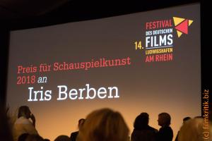 Iris Berben bekommt den Preis für Schauspielkunst. 