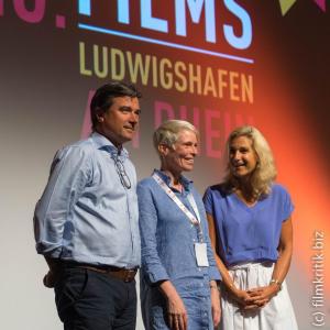 Zum Film "Im Schatten der Angst" kamen Gerald Podgornig (Produzent), Solveig Cornelisen (ZDF) und Gudula von Eysmondt (Produzentin) (vlnr)