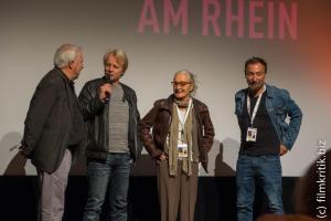 Von "A Gschicht über d'Lieb" waren Peter Evers (Regie und Buch), Eleonore Weisgerber (Schauspielerin) und Rüdiger Heinze (Produzent) da.