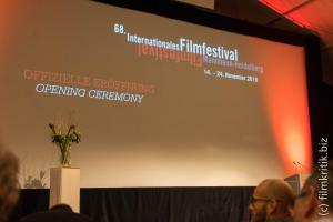 Eröffnung des Internationalen Filmfestivals Mannheim Heidelberg.Im großen Zelt, in Heidelberg