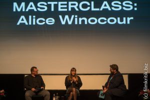 Die Interviewer waren Festivaldirektor Sascha Keilholz und Programmorganisator Frédéric Jaeger.