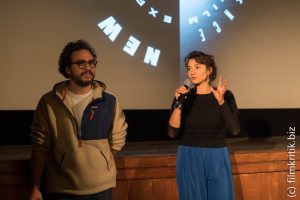 Die Hauptdarstellerin Fatma Oussaifi (r) und der Drehbuchautor François-Michel Allegrini präsentierten ihren Film Ashkal.