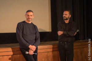 Regisseur Ali Cherri (l) vom Film The Dam (Al-Sadd) war in Mannheim. Neben ihm der Produzent.