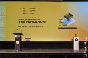 Der Grand IFFMH Award wird an Tim Fehlbaum verliehen