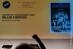 Die Studenten Juri zeichnete den Film Blue Heron aus ...