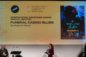 Vor dem Hauptpreis gab es noch eine lobende Erwähnung für Funeral Casino Blues