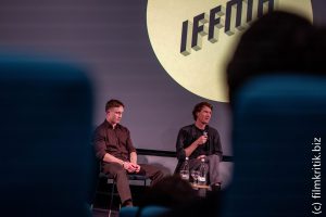 Steffen Goldkamp und Noah Sayenko, wobei Sayenko an Tag zuvor den Young Actors Award erhielt 